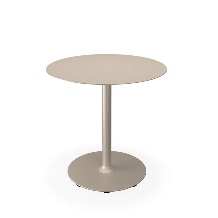 HOUE - Pico Garden table, Ø 74 cm, round frame, beige