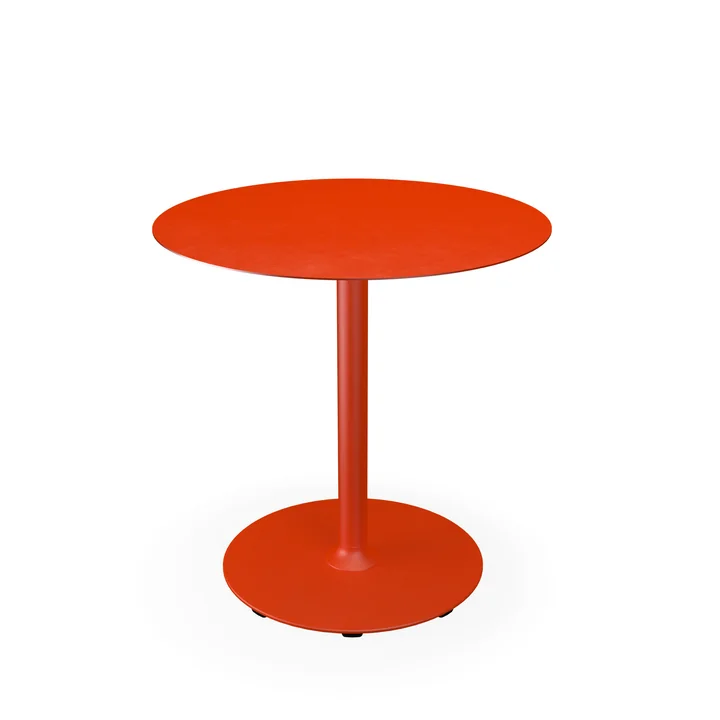 HOUE - Pico Garden table, Ø 74 cm, round frame, cayenne