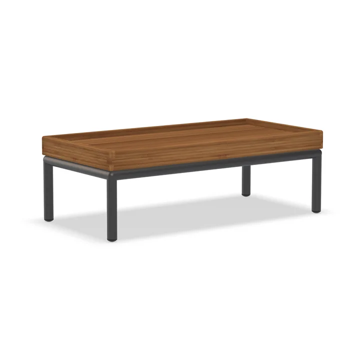 HOUE - LEVEL - LEVEL 2 Side table, 81 x 40 cm, bamboo / dark gray