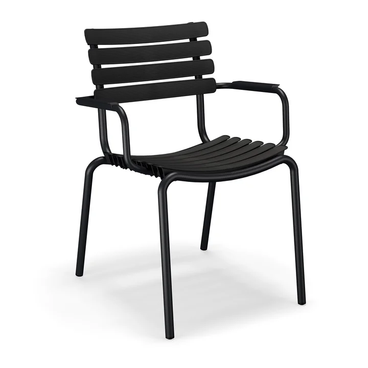 HOUE - ReCLIPS Outdoor Dining armchair, black