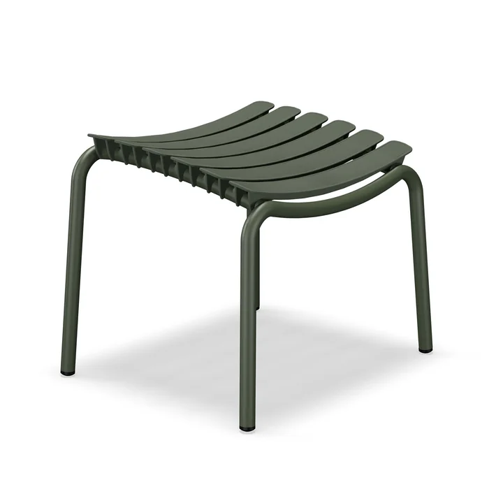 HOUE - ReCLIPS Outdoor footstool, olive green