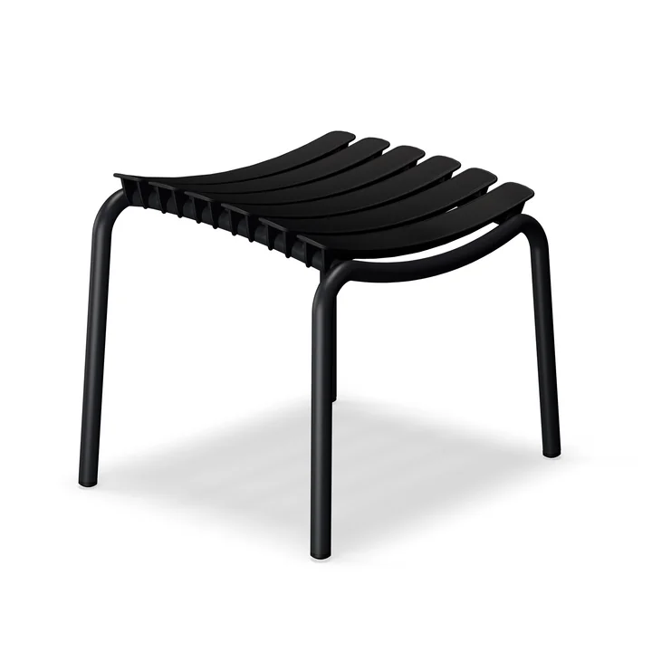 HOUE - ReCLIPS Outdoor footstool, black