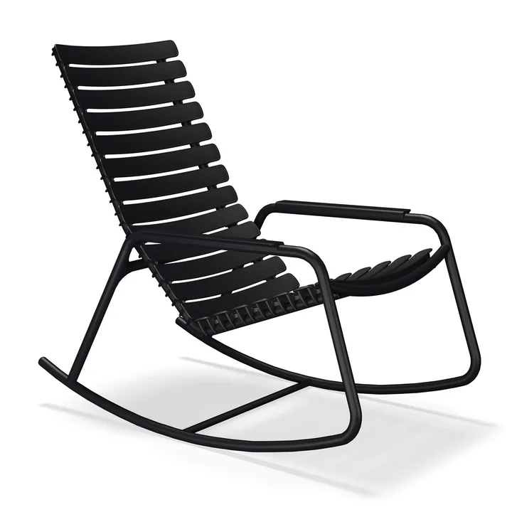 HOUE - ReCLIPS Outdoor rocking chair, black