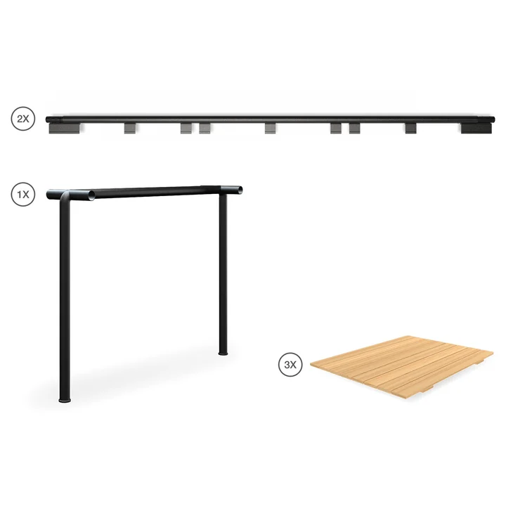 HOUE - AVANTI Infinity Set 3, pine / black