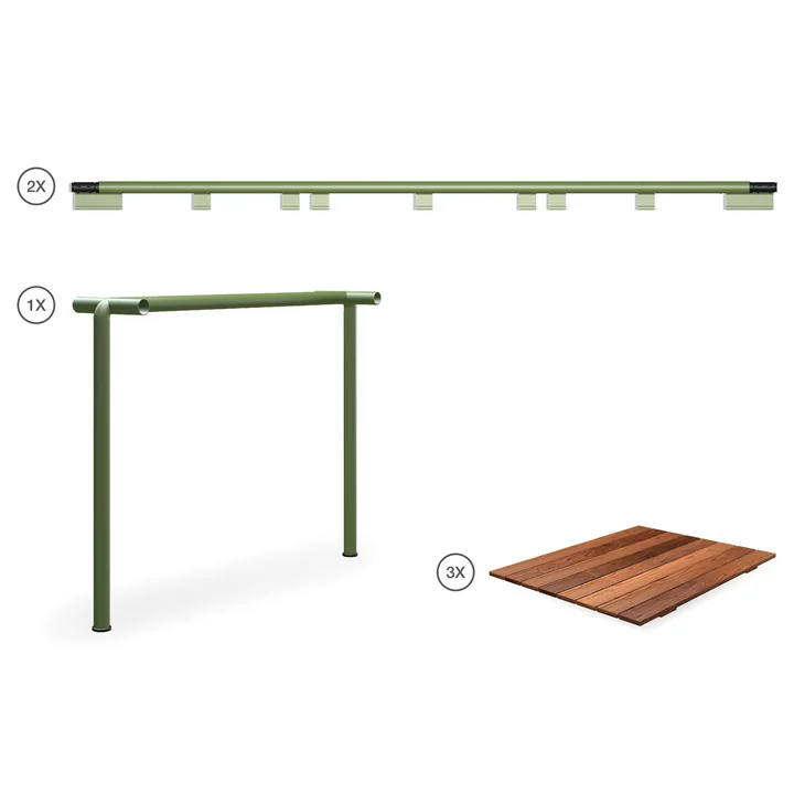 HOUE - AVANTI Infinity Set 3, thermo ash / olive green