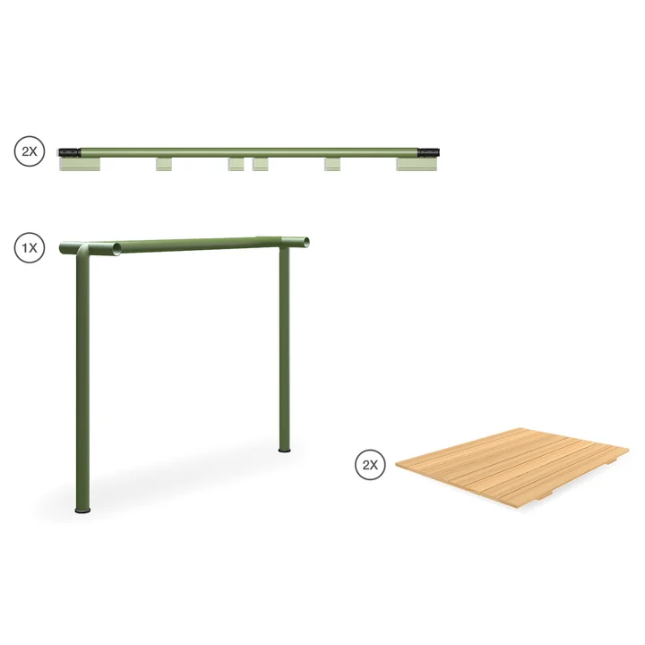HOUE - AVANTI Infinity Set 2, pine / olive green