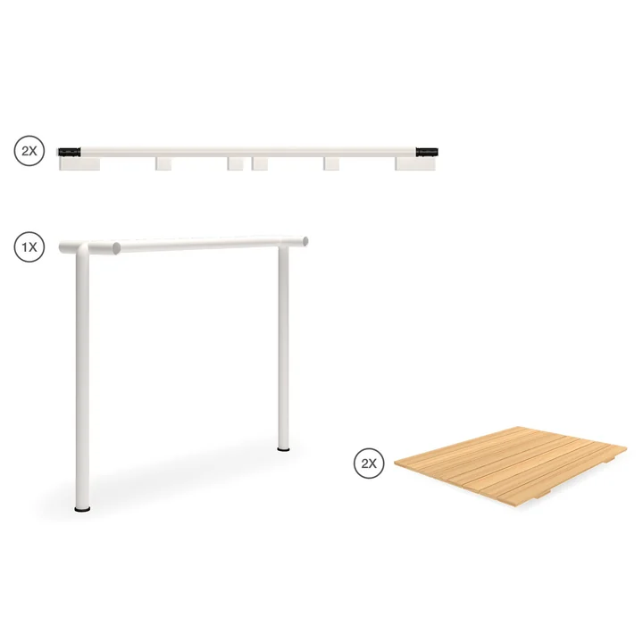HOUE - AVANTI Infinity Set 2, pine / muted white