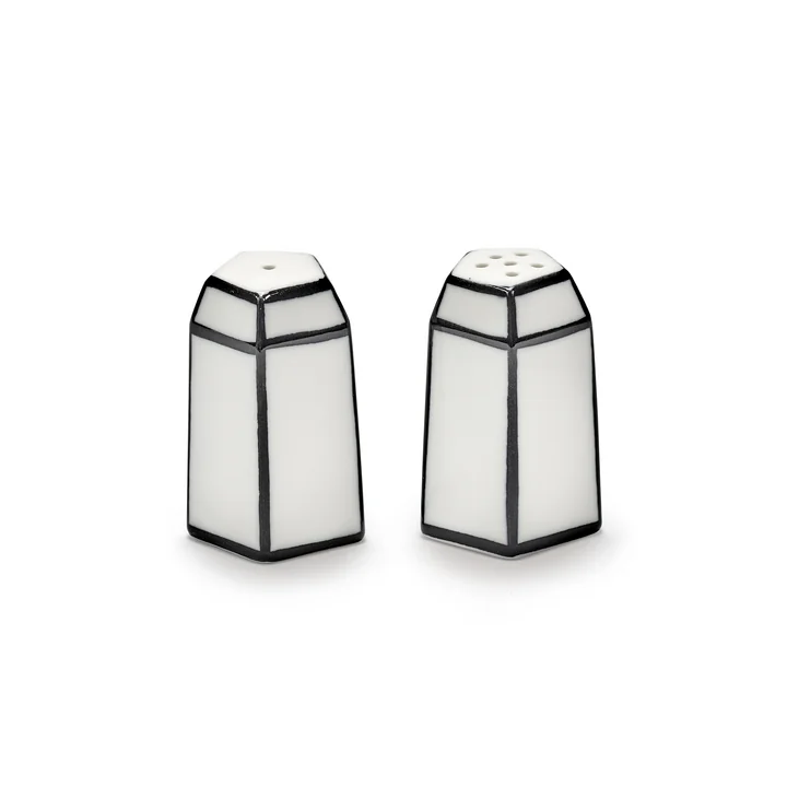 Serax - Carte Blanche Salt and pepper shaker, white / black (set of 2)
