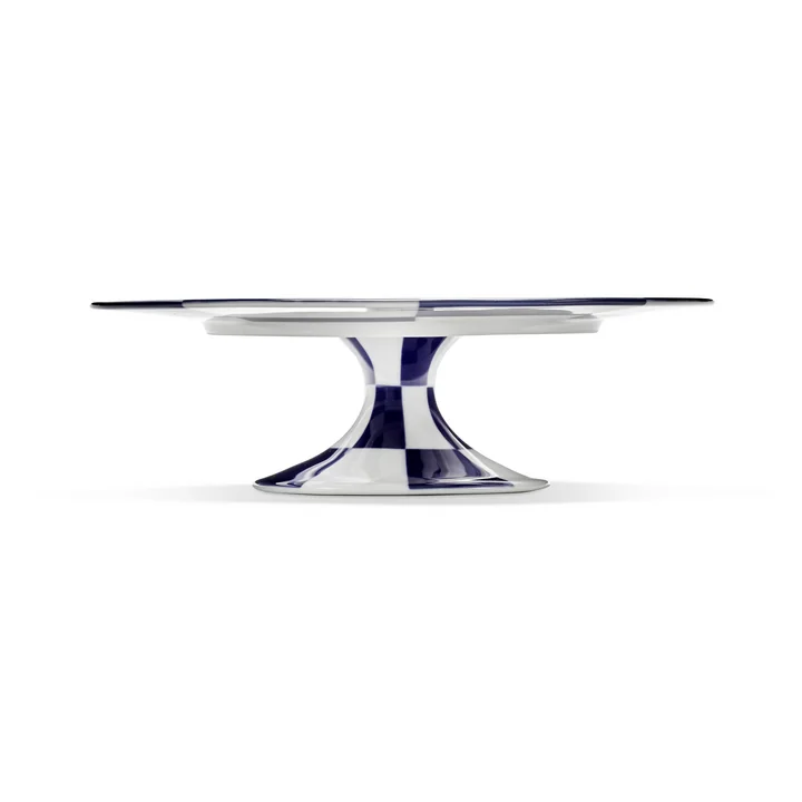Serax - Fête des Bêtes Cake stand, blue / white