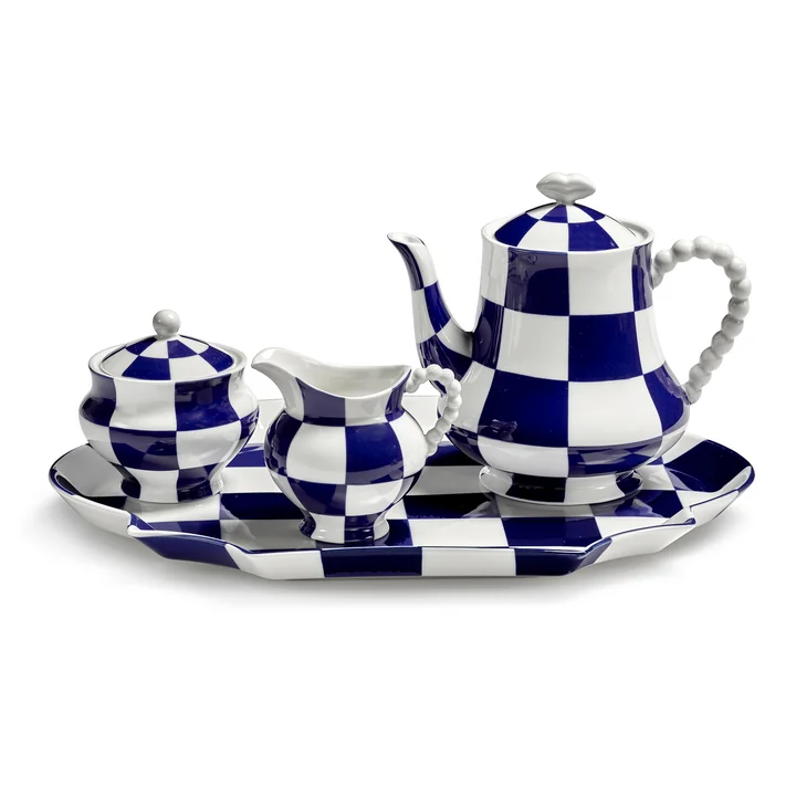 Serax - Fête des Bêtes Collection, blue / white