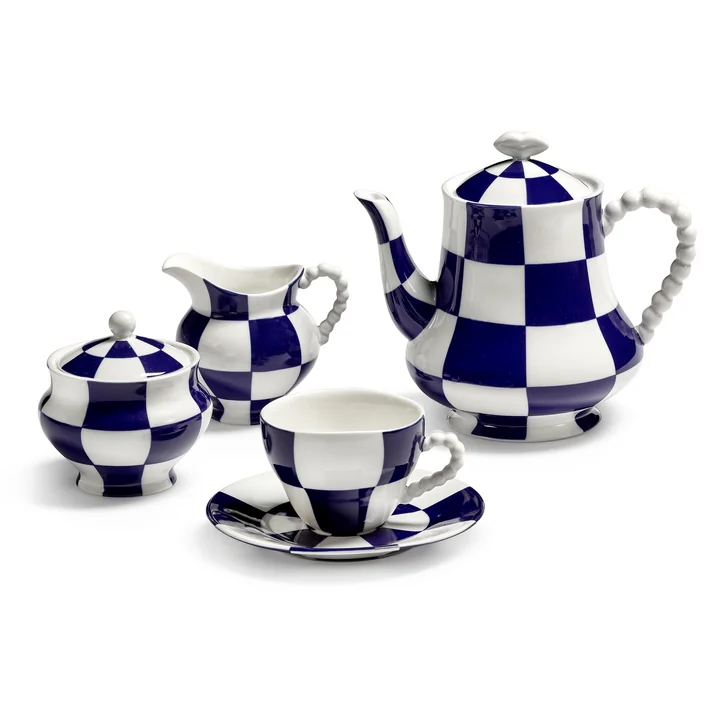 Serax - Fête des Bêtes Collection, blue / white