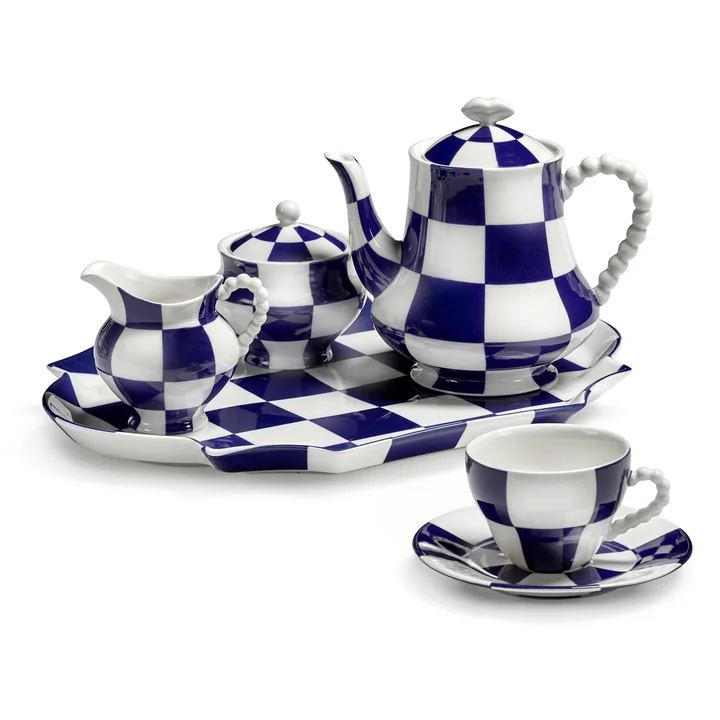 Serax - Fête des Bêtes Collection, blue / white