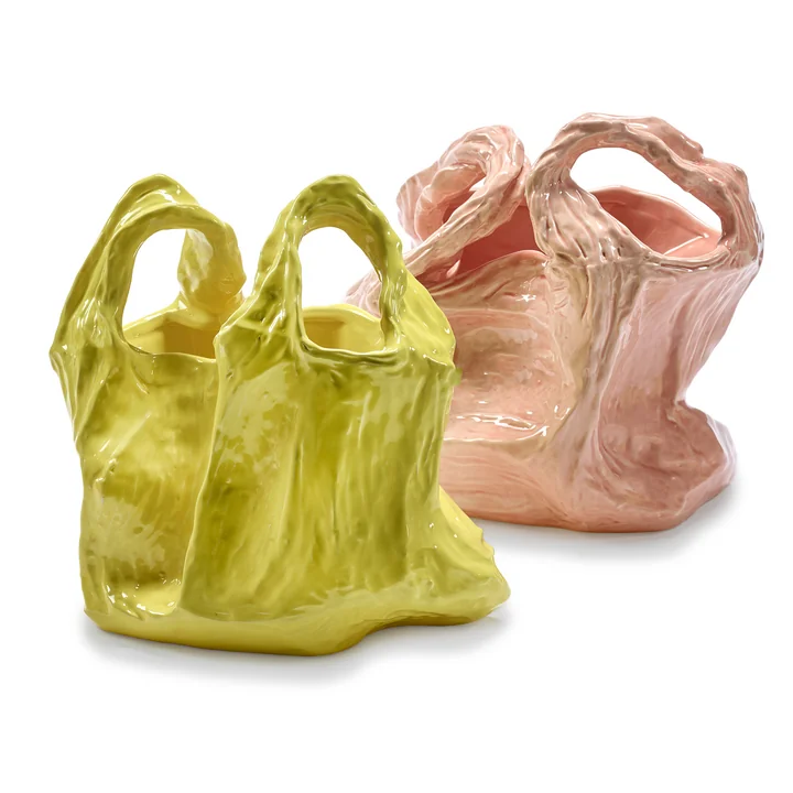 Serax - Gala Vase, S, yellow and L, pink