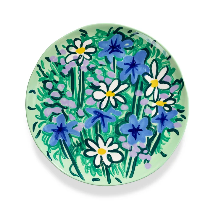 Serax - Serving Spring Serving platter, green / blue