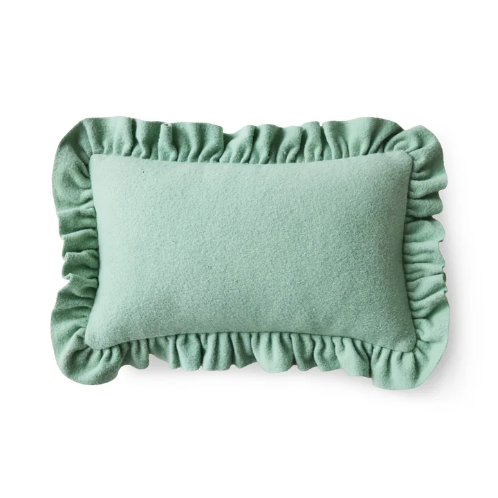Hkliving - Felt cushion, 60 x 40 cm, mint