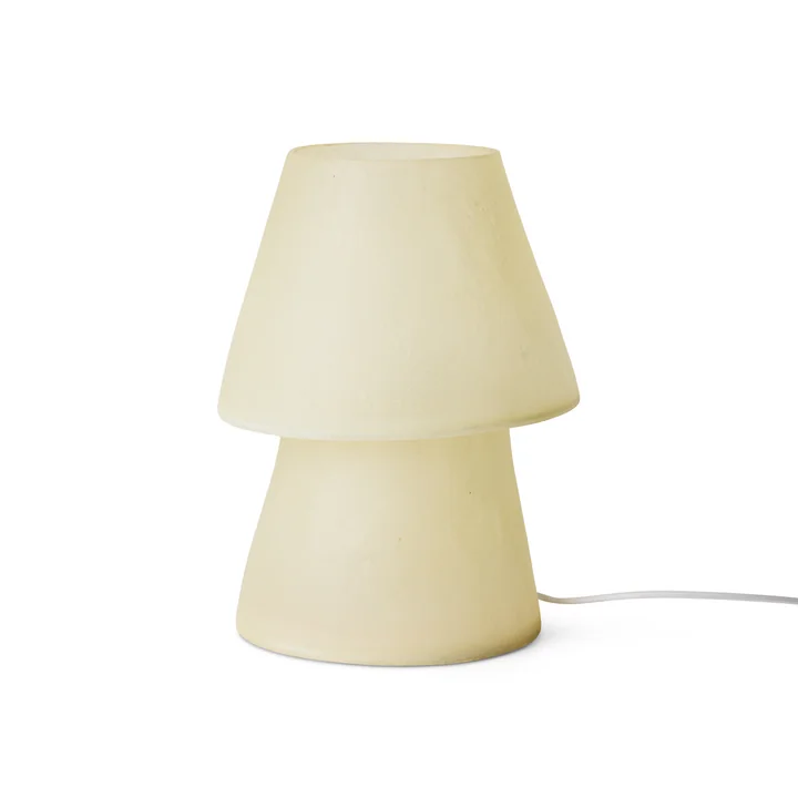 HKliving - Glassfiber table lamp, H 35 cm, off white