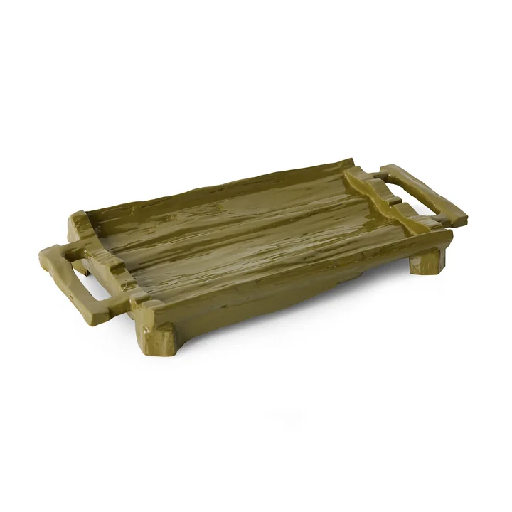 HKliving - Tray, 53 x 25 cm, moss