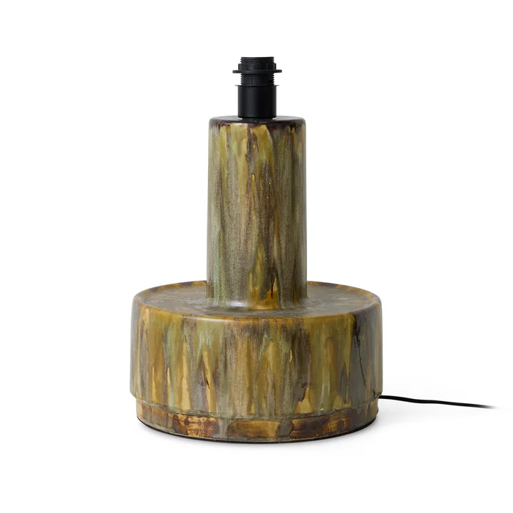 HKliving - Ceramic table lamp base, reactive green