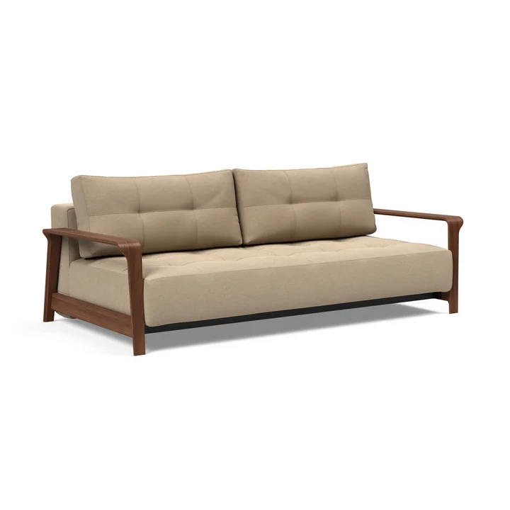 Innovation Living - Ran Sofa bed, 227 x 117 cm, mocha (fabric 587, mixed dance )