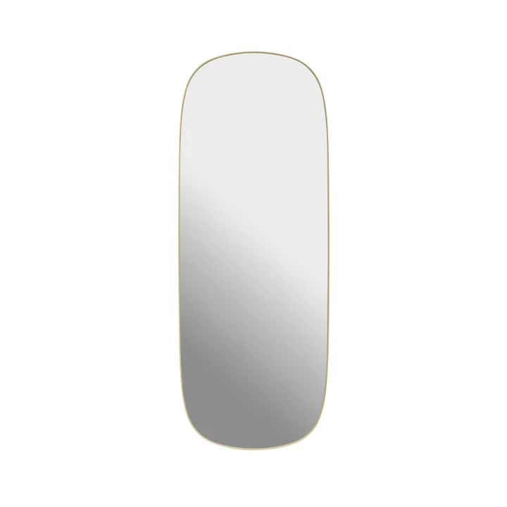 Muuto - Framed Mirror , large, light yellow / clear glass