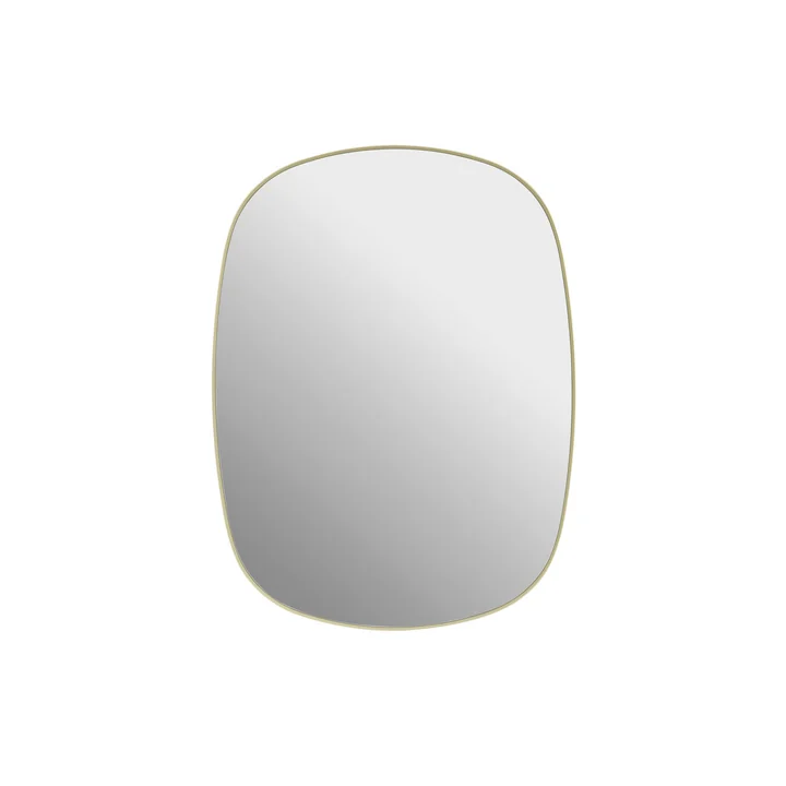 Muuto - Framed Mirror , small, light yellow / clear glass