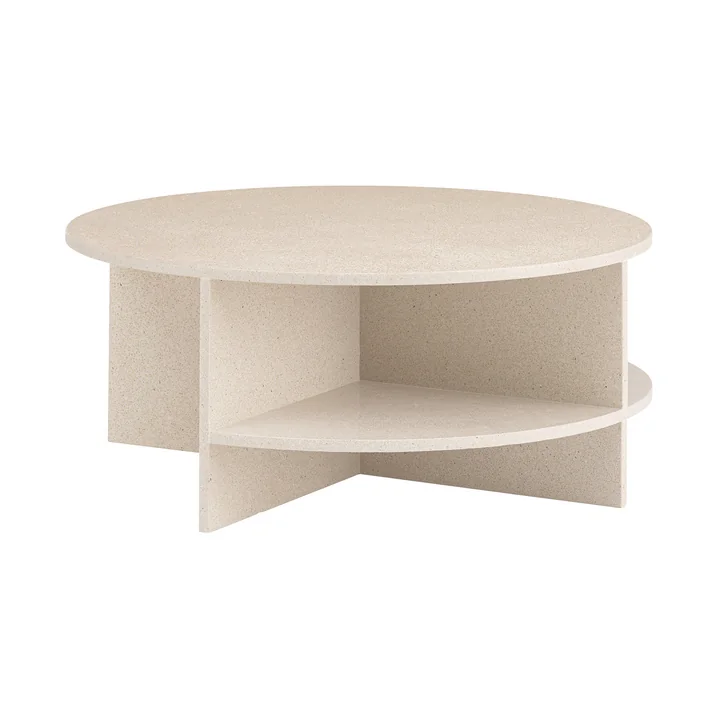 Muuto - Halves Coffee table, light taupe terrazzo