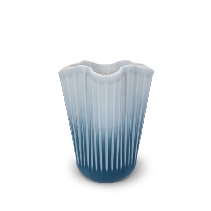 Kähler Design - Hammershøi Unfold Vase, H 16.5 cm, blue