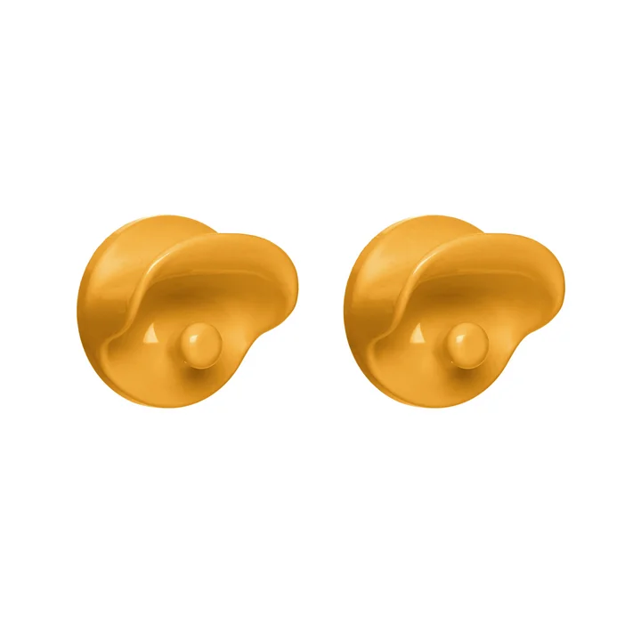 Kartell - Coat hook set of 2, mustard yellow