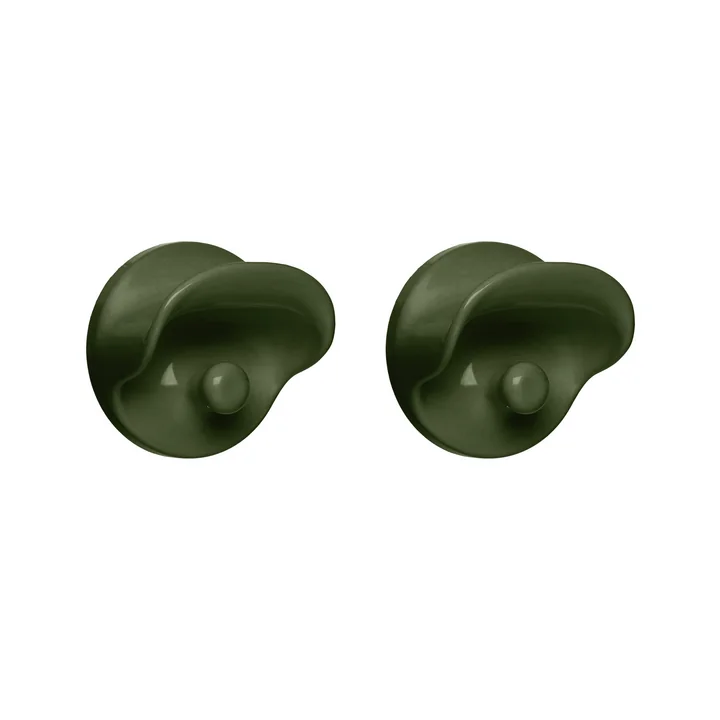 Kartell - Coat hook set of 2, forest green