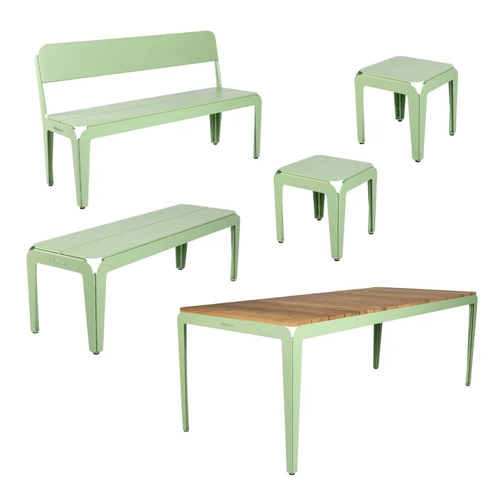 Weltevree - Bended Wood Set, pale green (RAL 6021)