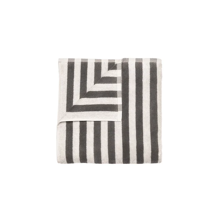 Blomus - Arto Towel 100 x 50 cm, wide stripes, moonbeam / magnet