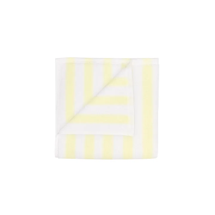 Blomus - Arto Towel 100 x 50 cm, wide stripes, white / transparant yellow