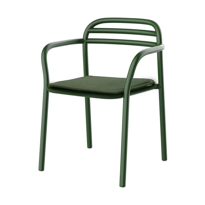 Cane-line - Bliss Armchair with seat cushion, dark green
