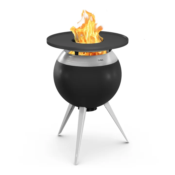 höfats - MOON 55 Plancha grill set high, stainless steel / black