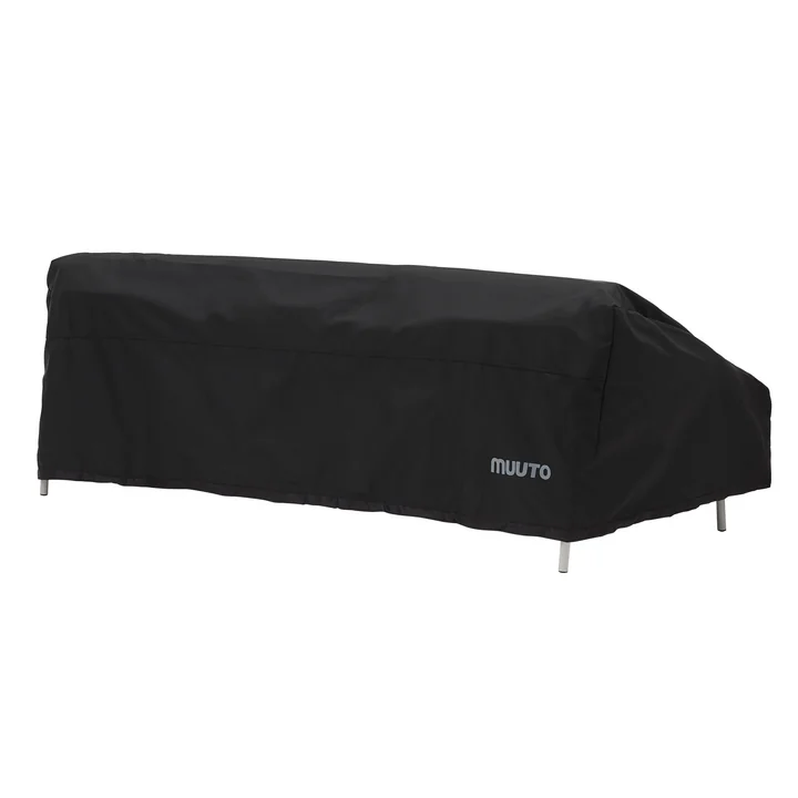 Settle Outdoor 3-seater sofa cover, black from Muuto