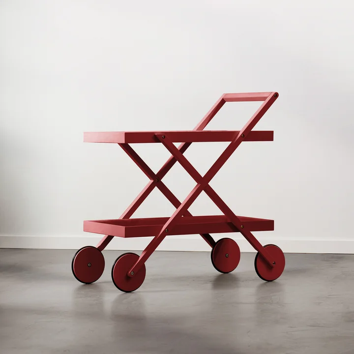 Design House Stockholm - Exit Serving trolley, red
