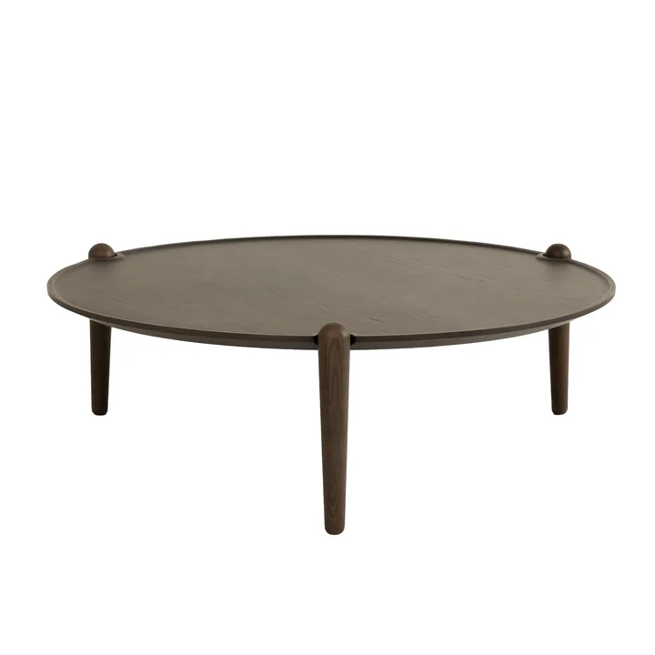 Design House Stockholm - Aria Side table low, Ø 90 x 30 cm, dark oak
