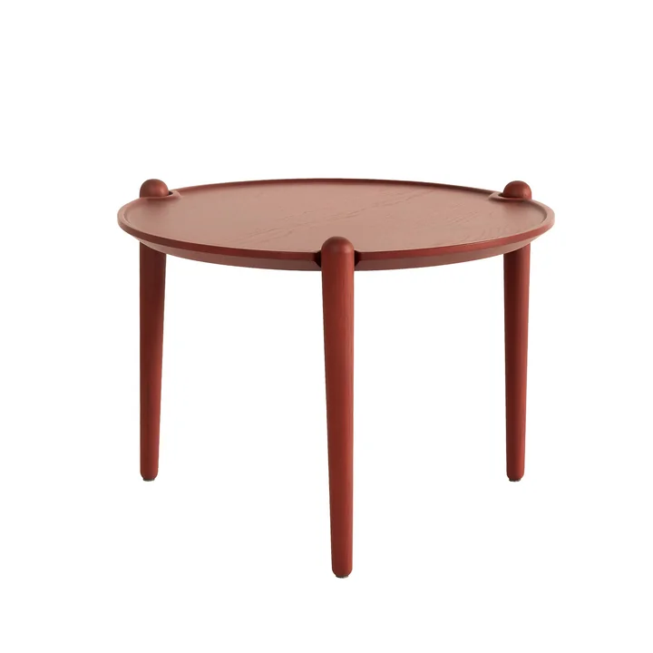 Design House Stockholm - Aria Side table low, Ø 50 x 37 cm, red