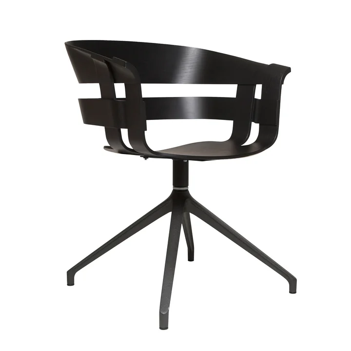 Design House Stockholm - Wick Chair Wood, black oak / black steel