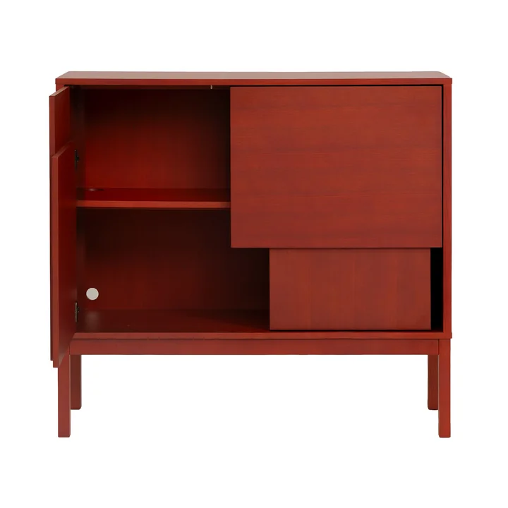 Design House Stockholm - Layer sideboard with legs, red