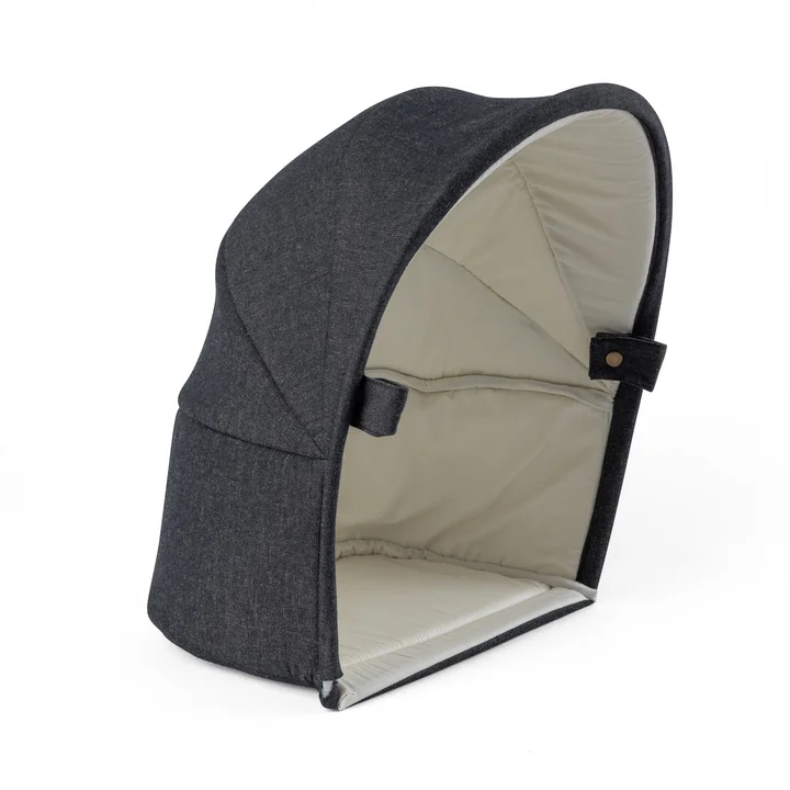Sebra - Baby Nestchen Canopy, gray melange