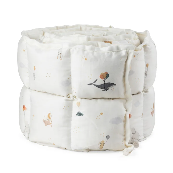 Sebra - Baby cot bumper, quilted / World of Sebra