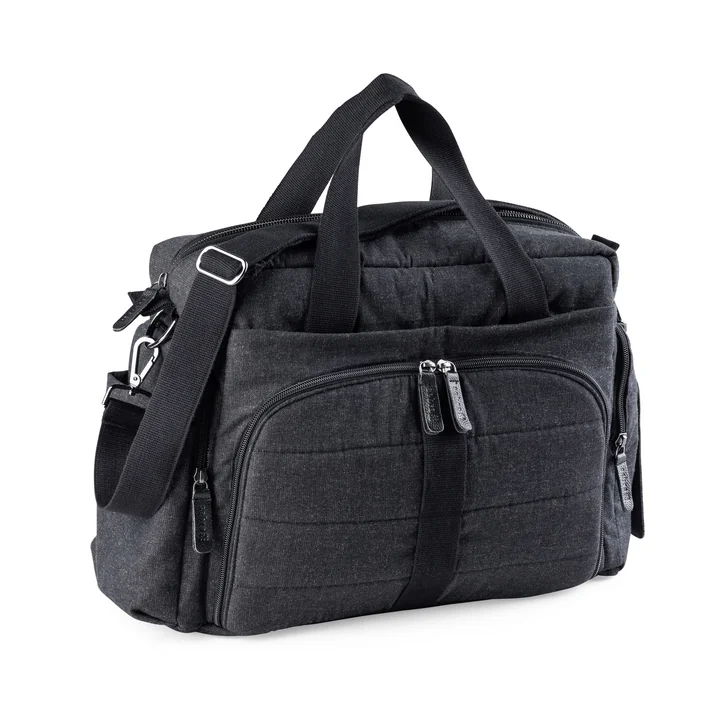 Sebra - On-the-go Diaper Bag, dark gray melange