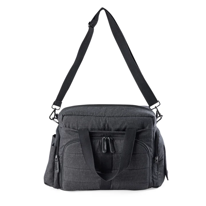 Sebra - On-the-go Diaper Bag, dark gray melange
