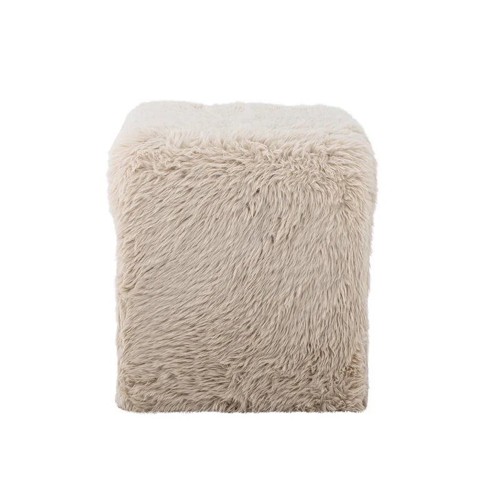 Bloomingville - Bobbie Stool, Fluffy, beige