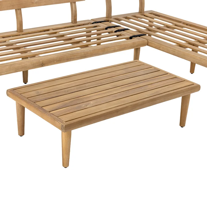 Bloomingville - Cesano Outdoor lounge set, nature, acacia