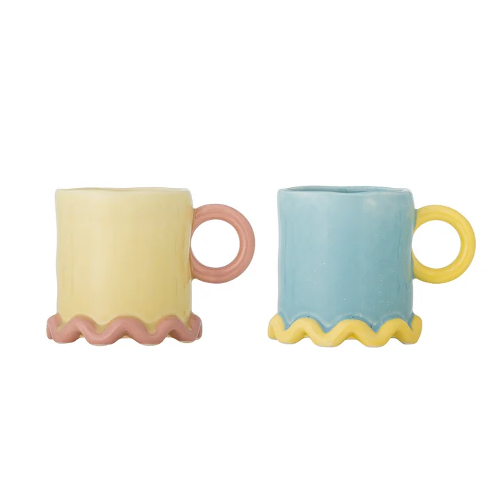 Bloomingville - Polly mug, 350 ml, multi (set of 2)