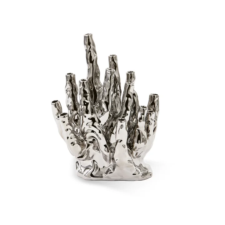 POLSPOTTEN - Coral Vase 20 Tulips, silver