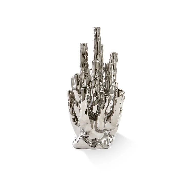 POLSPOTTEN - Coral Vase 20 Tulips, silver