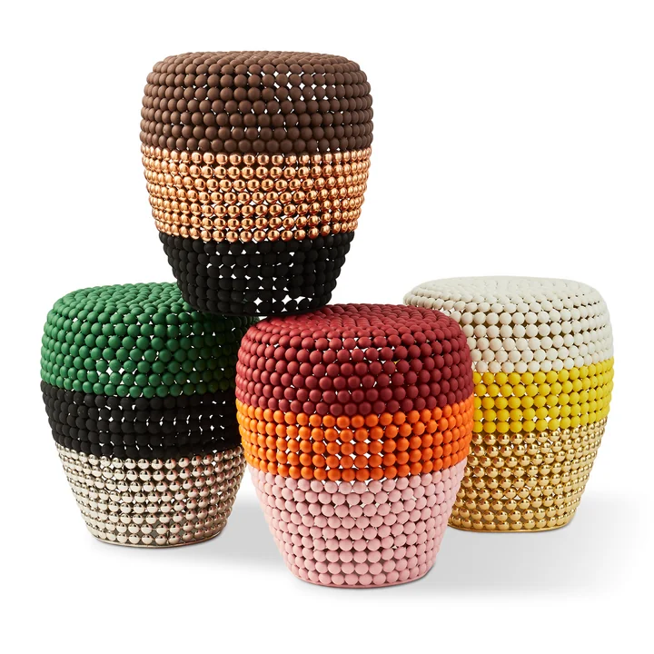 POLSPOTTEN - Dot Stool, striped
